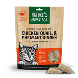 Freeze-Dried Chicken, Quail, & Pheasant Cat Food Mini Patties