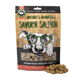 Salmon Dog Treats, freeze dried salmon dog treats - Bag and Product